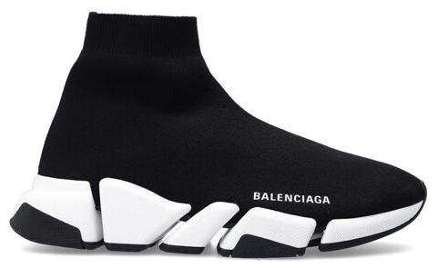 Size 13 - Balenciaga Speed Lace-Up Sneaker Black White for sale