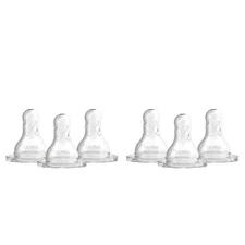 Dr. Brown's Natural Flow Baby Bottle Nipple, Ultra-Preemie, Slow Flow - 6pk 0m+