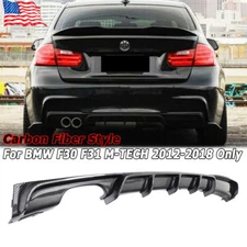 Carbon Fiber Style Rear Diffuser For BMW F30 F31 320i 328i M Sport Bumper 12-19
