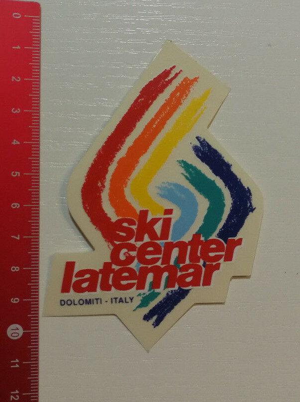 Aufkleber/Sticker: Ski Center Latemar - Dolomiti - Italy