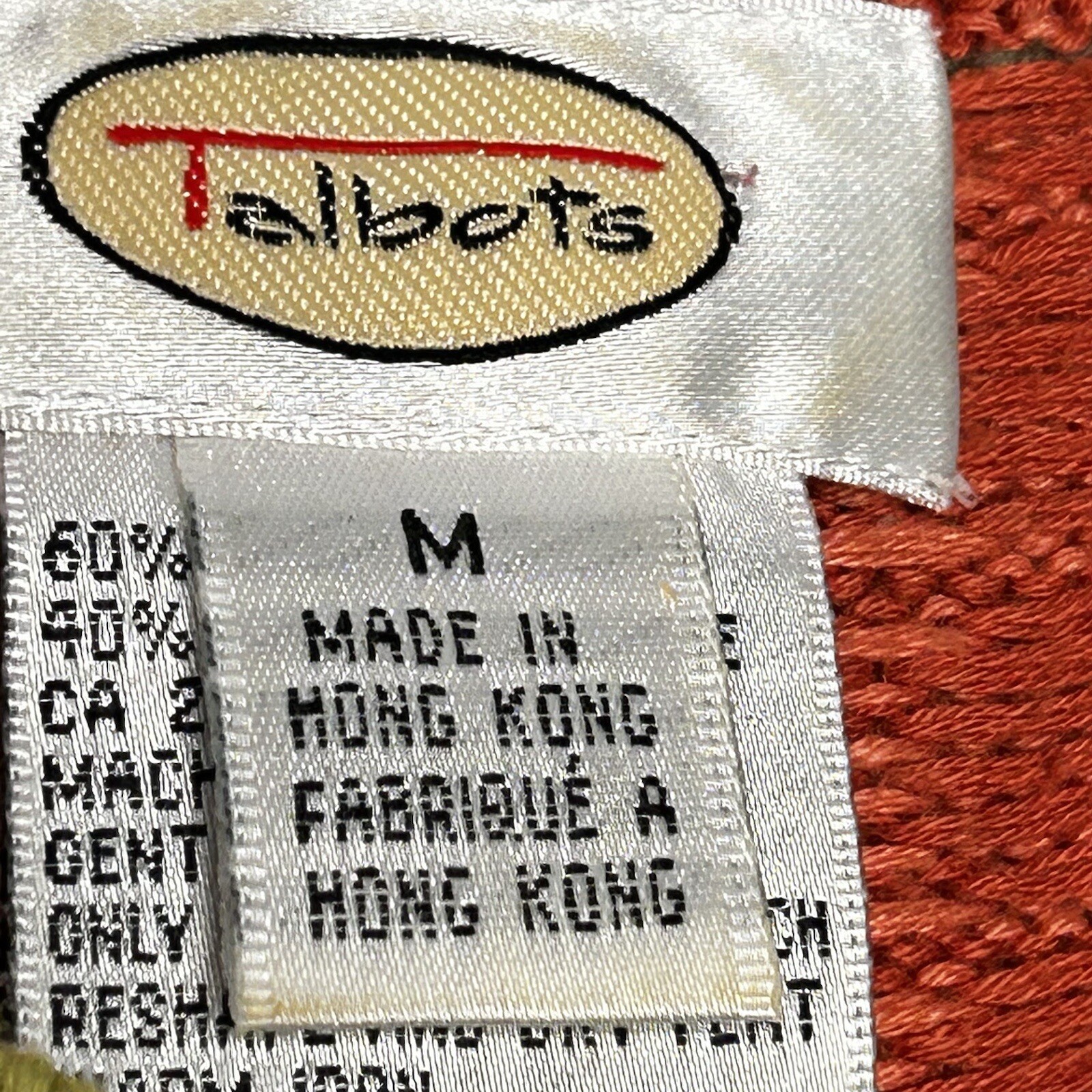 Talbots Vintage Checked Pattern Full Zip Knit Car… - image 11