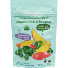 4-Pack Amara Organic Smoothie Melts Mighty Sweet Greens