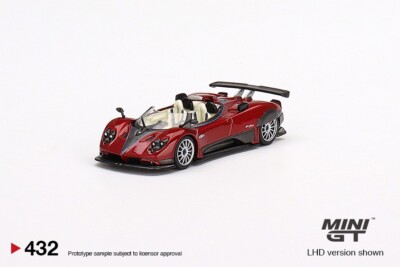 1:64 Mini GT Pagani Zonda HP Barchetta Rosso Dubai #432 by RACEFACE-MODELCARS