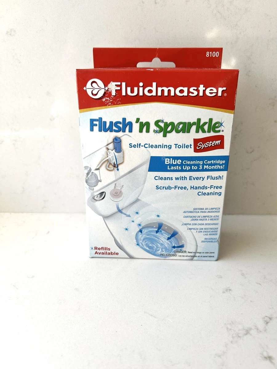 Fluidmaster Flush 'n Sparkle Automatic Toilet Cleaning System Refills, Blue  2-Pack in the Toilet Accessories department at