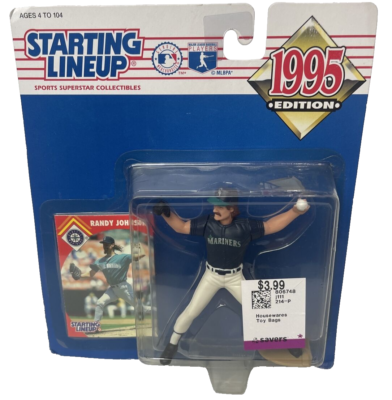 スポーツ Randy Johnson Retro Action Figure 1995 RANDY JOHNSON Starting Lineup Sports Figurine - Seattle