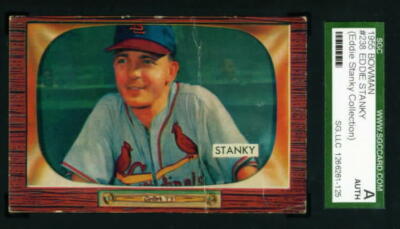 1955 Bowman 238 ED EDDIE STANKY Cardinals pedigree SGC (Eddie