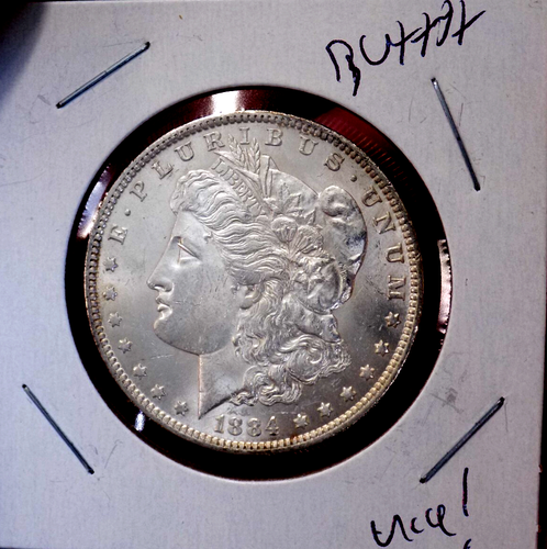MORGAN SILBER DOLLAR 1884 O FROSTY WHITE BU+++ SCHÖNER GLANZ - Bild 2 von 4