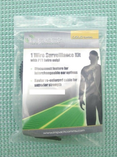 Micrófono de vigilancia Impact I2-G1W Gold Series 1 cable con PPT para radios Icom seleccionadas - Imagen 3 de 3