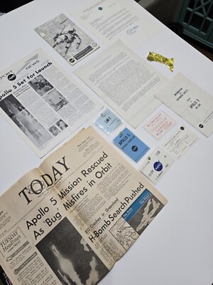 Apollo 5 Launch Commemorative Grouping