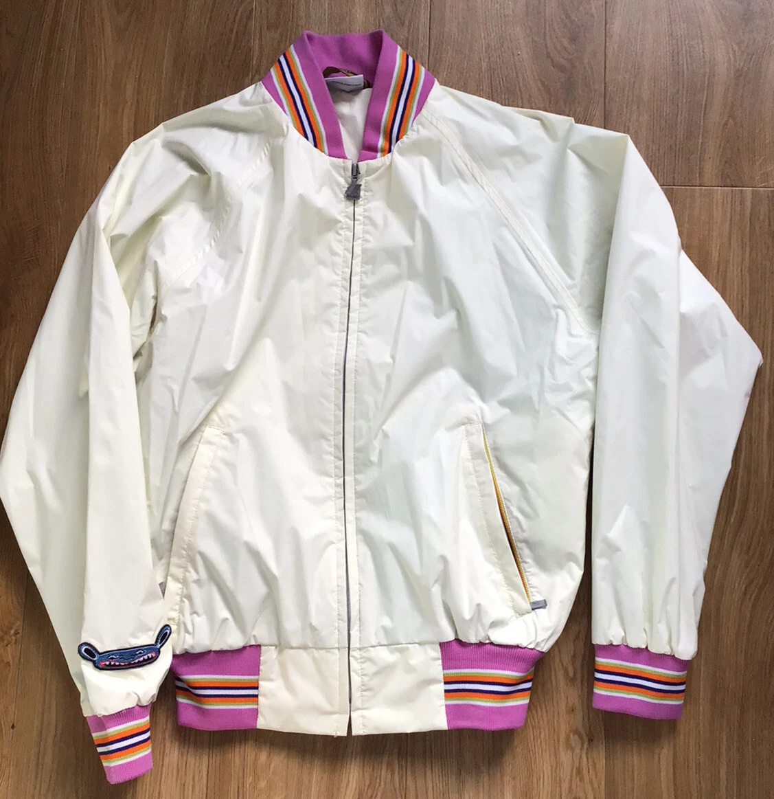 LimoLand Ladies K-Way RARE Baseball Packable Bomber Jacket New Size XXS