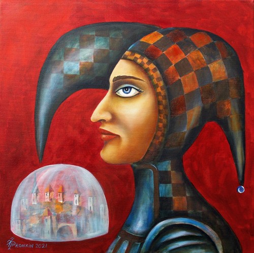 Gemälde ORIGINAL Ölleinwand moderne zeitgenössische Kunst Surrealismus von Pronkin 2021 - Bild 5 von 8