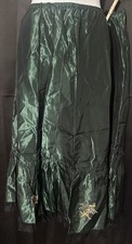 Vintage Dark Green Skirt With Embroidery