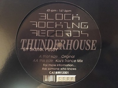 Skunk Pussy - Thunderhouse - UK 12'' Vinyl - 2000 - Block Rocking Records