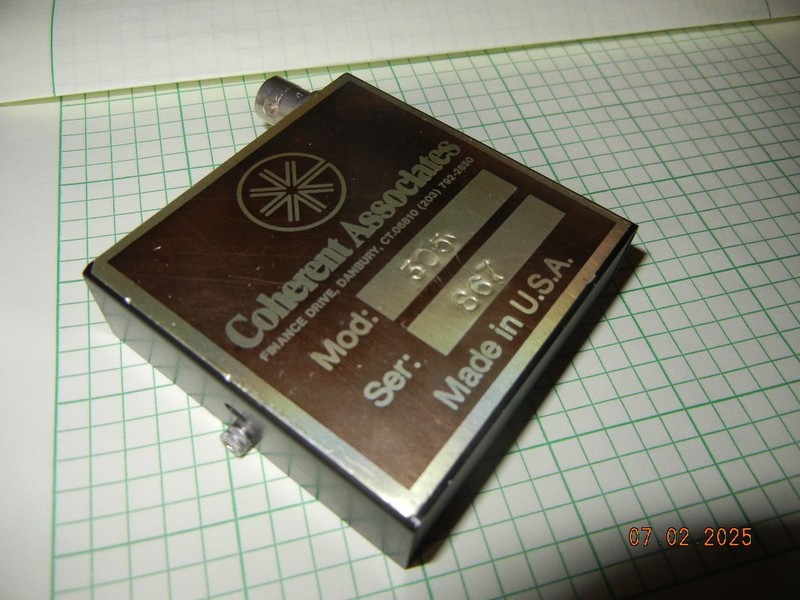 Coherent Associates  model 305 laser ""thing"" what is it ?