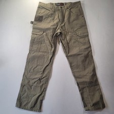 Wrangler Riggs Workwear Technician Pants Mens 34x30 Ripstop Utility Green Gray