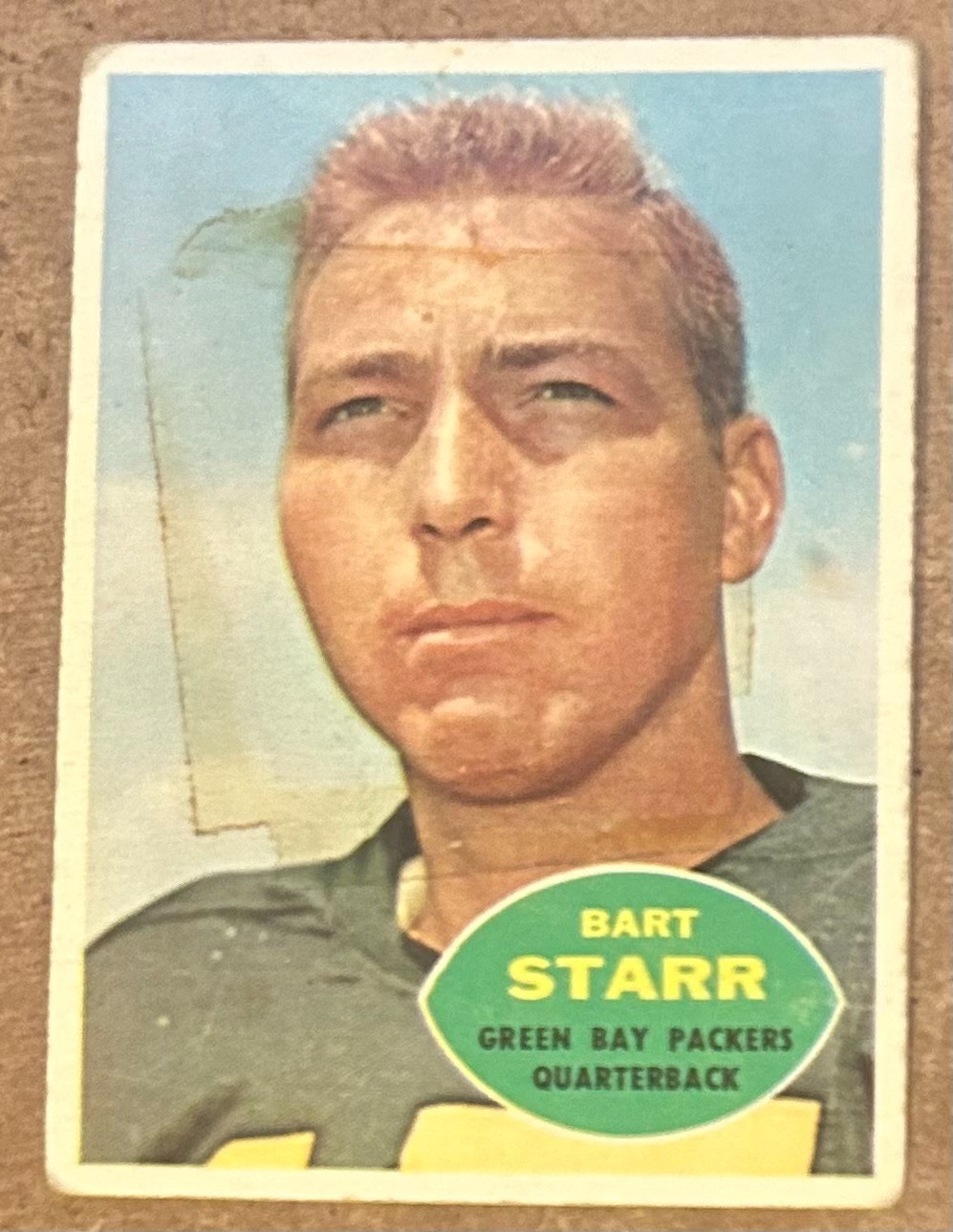 1960 Topps Football #51 Bart Starr Green Bay Packers HOF