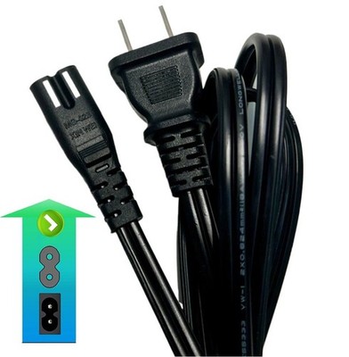 2-Prong AC Power Cord Cable For Coca-Cola KWC4C Classic 6-Can Cooler Mini Fridge