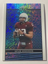 JAYLEN HENDERSON aggies 2024 Leaf Metal Collective Shimmer Platinum 1/20 (U2)