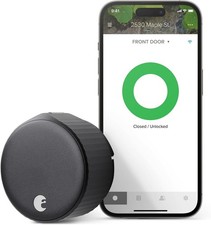 August Home Matte Black Metal Wi-Fi Smart Lock