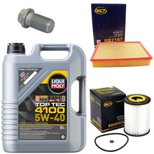 Motor&ouml;l Filter Set 5W-40 5 Liter + &Ouml;lablassschraube f&uuml;r Mercedes Sprinter 3,5-T