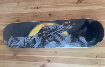 UFO Crash Skateboard Art Deck Limited Edition x/50 by MAD Stencils Signed COA