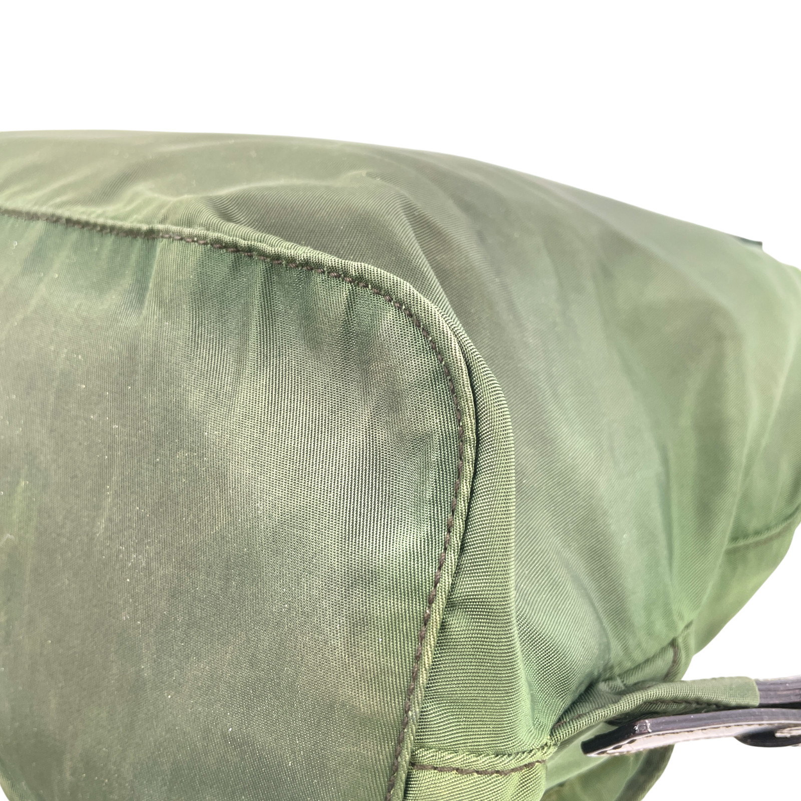 Auth PRADA Green Nylon Ladies Backpack W/Guarantee Card & Dust Bag KB704 thumbnail 13