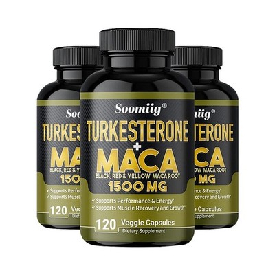 Maca 120 Capsules x3 Bottles Stronger & Greater,Male Enhacnement,Energy,Stamina