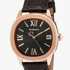 Orobianco Men's Brown Watch OR0078-9 Quartz Stainless Steel 5ATM New