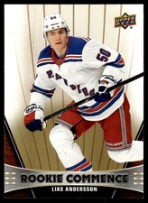 2018-19 Upper Deck Rookie Commence Lias Andersson New York Rangers #RC-LA