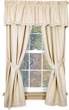 The Country House Collection Granny's Homespun Curtain Panel Pair - 84 inch