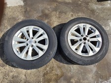 14-16 Nissan Rogue Wheel Alloy Rims W Tires 22555 R17 102h Set Of 2 Oem