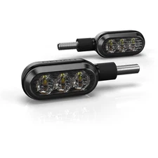 Denali Electronics Black Front T3 Switchback M8 LED Turn Signals - DNL.T3.10000