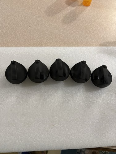 Broil Mate Broil King Huntington Black Grill Gas Main Control Knobs (5) 18001