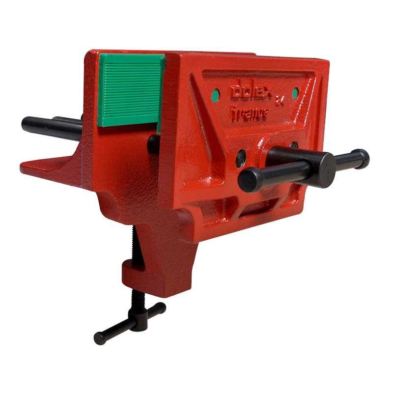 Etau presse agrafe 150mm DOLEX 24 avec vis micrométrique en acier
