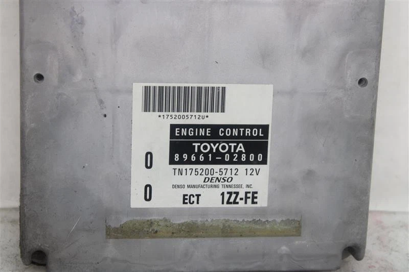 Computadora ECU ECM TOYOTA COROLLA 2001 2002 AUTOMÁTICA 4 VELOCIDADES 8966102800 1292337 Foto 3 de 4