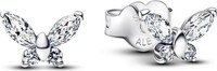 Pandora Damen-Ohrstecker, Schmetterling, Silber
