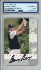 2002 UPPER DECK GOLF GARY PLAYER SIGNED TRADING CARD PSA DNA COA AUTOGRAPH HOF
