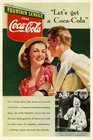 Vintage Coca-Cola Ad Poster - 'Let's Get a Coke' Retro 24x36” 🍹🗞️ Hi-Res💎