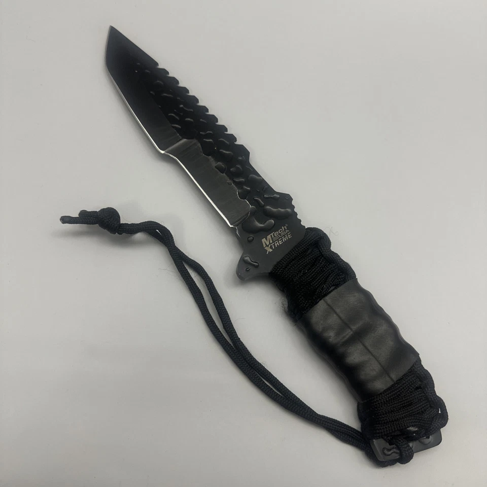 Cuchillo de hoja fija de 12 pulgadas Mtech USA Xtreme con funda y kit de supervivencia estaño Foto 2 de 4