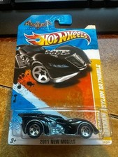 2011 Hot Wheels New Models Batman: Arkham Asylum Batmobile #24 Black