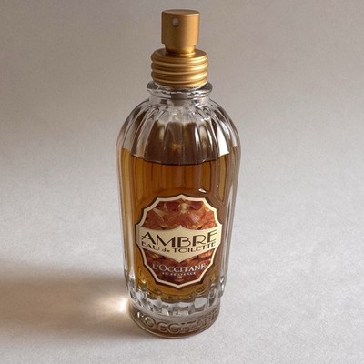 L Occitane Ambre Eau de Toilette EDT 75ml 2.5 FL OZ Low Fill No Cap Discontinued