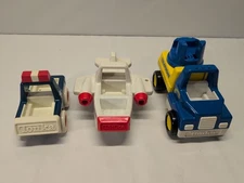 Tonka Police Airplane Telephone Clicker Plastic Vehicles Lot Of 3 Used Condition