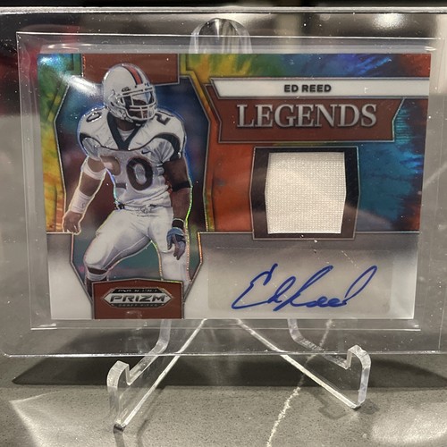 2024 Panini Prizm Football Draft Picks Legends Patch Auto Ed Reed Tie ...
