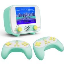 Handheld Game Console, Retro White 216 Games One Player + 84 Two 