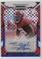 2019 Panini Prizm Draft Picks Red White & Blue /99 Isaiah Buggs #184 Auto 1q03