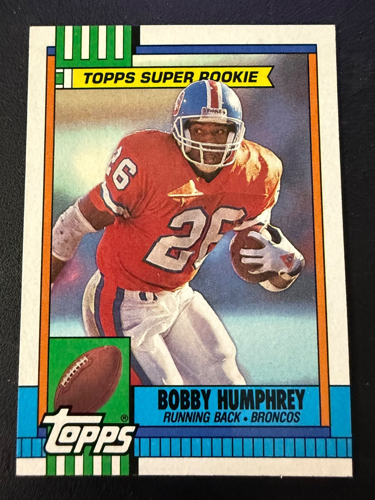 1990 TOPPS BOBBY HUMPHREY SUPER ROOKIE #32 DENVER BRONCOS 1707