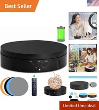 Motorized 360  Rotating Display Stand - Rechargeable  Remote Controlled 5.74" 