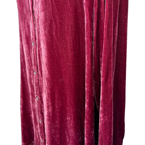 J Jill Womens Velvet Silk Blend Button Up Longline Long Sleeve Shirt Top sz L - Picture 9 of 17