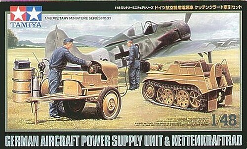 Tamiya German Power Supply Kettenkrad Crew - Plastic Model Military Vehicle Kit
