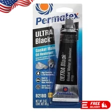 Permatex 82180 Ultra Black RTV Silicone Gasket Maker - 1 Pack